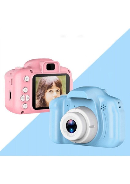 Blue Inter Mini 1080P Hd Kamera Çocuklar Için Dijital Fotoğraf Makinesi Cmr9 Çocuk Fotoğraf Makinesi