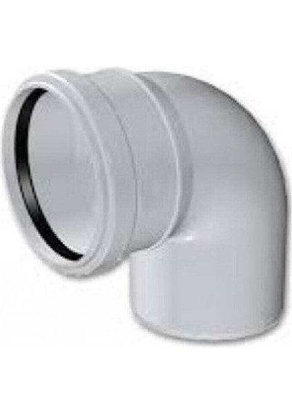 100 x 87 Fırat Pvc Kapalı Dirsek 5'li Paket