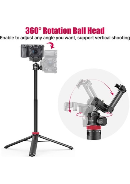 Mt-44 Uzatılabilir Vlog Tripod Siyah Ulanzi modelleri