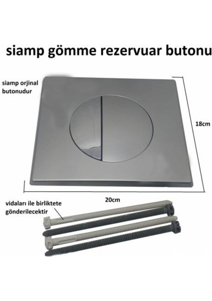 Basma Butonu Kumanda Paneli - Bas Buton - Sifon Butonu - Sifon Düğmesi