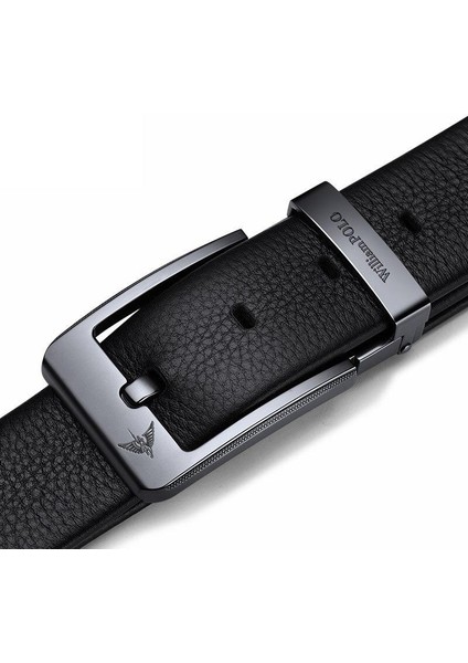 Deri Siyah Metal Tokalı Şık Italyan Kemer modelleri