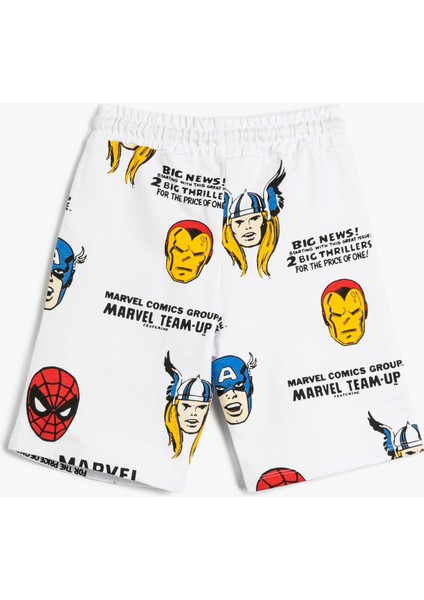 Avengers Şort Lisanslı Beli Bağlamalı Cepli Pamuklu fiyatları