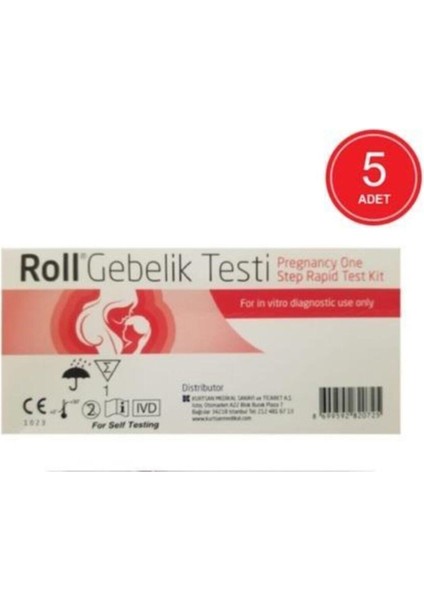 Hızlı Hamilelik Testi 5 Adet