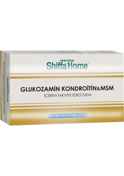 Aksu Vital Glucosamie Glukozamin Kondroitin Msm 60 Tablet