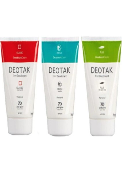 Krem Deodorant 3'lü Set