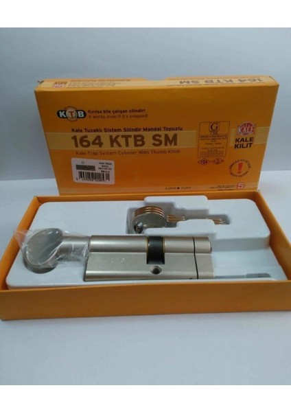 164 Ktbsm 68MM Tuzaklı Mandallı Sistem Silindir Blisterli Barel Nikel 3 Anahtarlı 164 Ktbsm