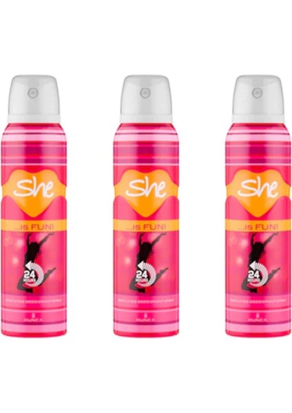 Kadın Is Fun Deodoratn 150ML 3lü Paket