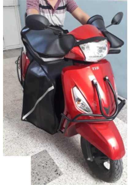 Knt Scooter Motorsiklet El Koruma Rüzgarlık ve Diz Örtüsü Birlikte