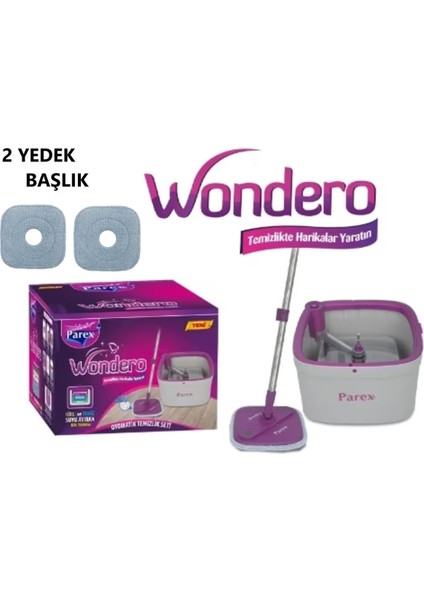 Wondero Temizlik Seti + 2 Yedek Mop