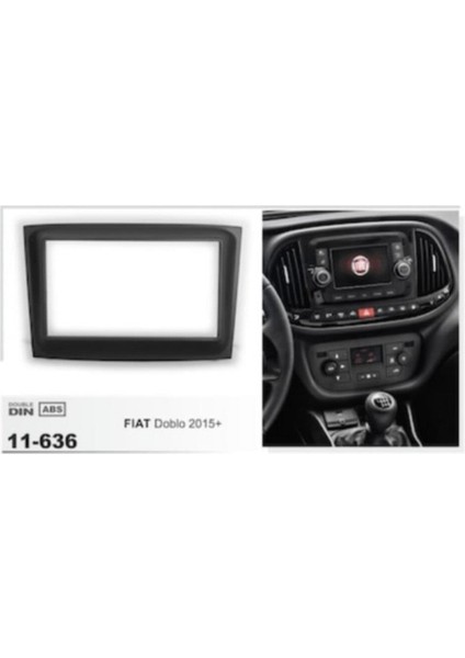 Fiat Doblo 2016-2017 Double Teyp Çerçevesi
