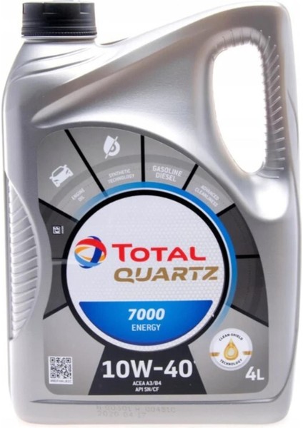 Quartz 7000 10W- 40 Sentetik Motor Yağı 4 L