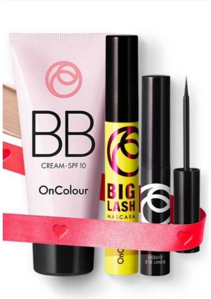 3lü Set Bb Kremi 30 Ml On Colour Lash Maskara On Colour Likit Eyelı Ner