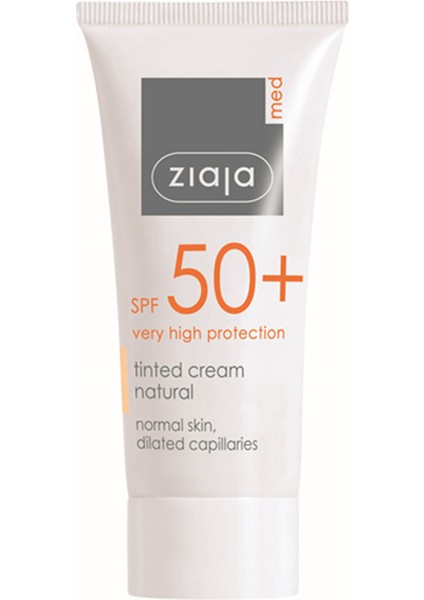 Ziaja Med SPF50+ Doğal Renkli Yüz Kremi