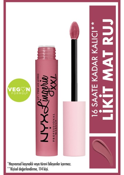 Nyx Likit Mat Ruj - Lip Lingerie Xxl Matte Liquid Lipstick Maxx Out