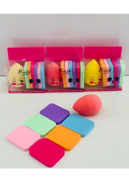 Roesia Cosmetics 7'li Makyaj Süngeri modelleri