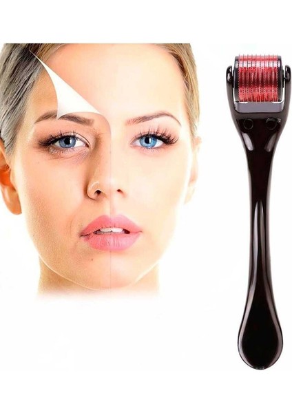 Dermaroller Titanyum Uçlu 540 Iğneli Derma Roller 1,0 Mm Iğne Cilt Yüz Vücut Yenileme Masaj Aleti