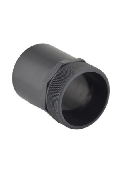 Pvc Dış Dişli Dıştan Yapıştırmalı Adaptör ( Uzun Tip Erkek Adaptör ) ( Ø 63 ) ( 1 Adet )