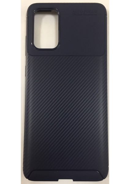Samsung S20 Plus Uzun Ömürlü Darbe Dayanıklı Karbon Görünüm Lüx Silikon Kılıf