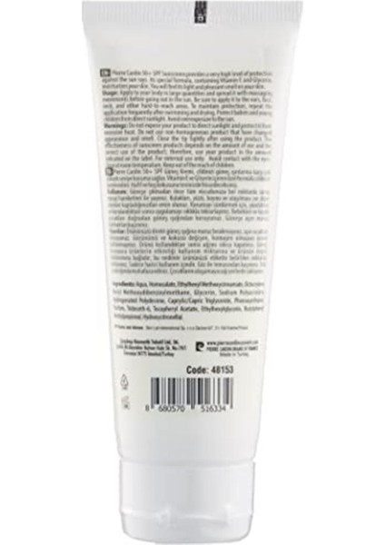 Koruyucu Güneş Kremi 50+ Spf Çok Yüksek Koruma - 75 Ml