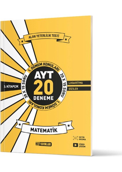 AYT Matematik 20'li İlk Dönem Deneme 3. Kitap