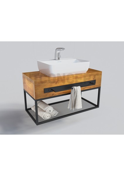 Are Masif Ahşap Lavabo Dolabı HILTON(110CM)