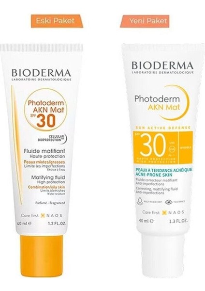 Photoderm Akn Mat Karma ve Yağlı Ciltler Için Matlaştırıcı Etkili SPF30 Güneş Koruyucu 40ML