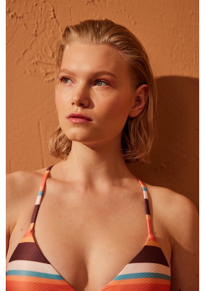 Brisa Bralet Çizgili Bikini Üstü