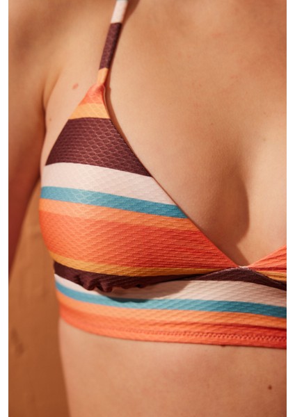 Brisa Bralet Çizgili Bikini Üstü