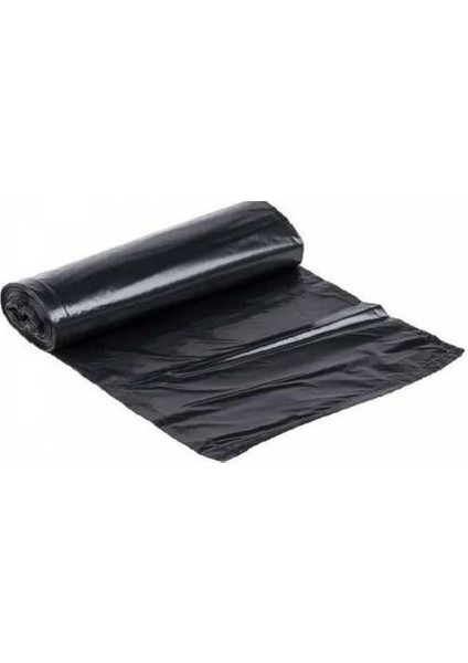 Battal Boy Çöp Torbası 75 x 90 cm 10 Lu Rulo x 5 Paket = 50 Adet Siyah