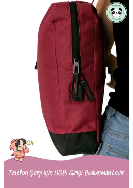 Çapraz Çanta Pembe Usbli Küçük Sırt Çantası fırsatları