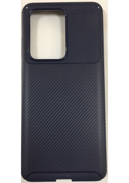 Samsung S20 Ultra Uzun Ömürlü Karbon Görünümlü Darbe Dayanıklı Lüx Silikon Kılıf