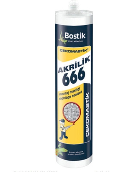 Akrilik 666 Montaj Matiği Beyaz 500 gr 10 (Adet