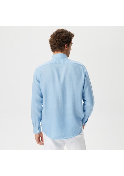 Nautıca Erkek Mavi Classic Fıt Uzun Kollu Gömlek W35101T.4NN fiyatları