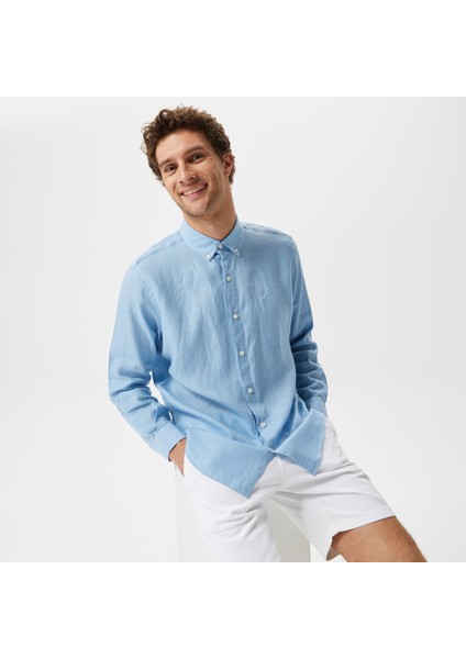 Nautıca Erkek Mavi Classic Fıt Uzun Kollu Gömlek W35101T.4NN modelleri