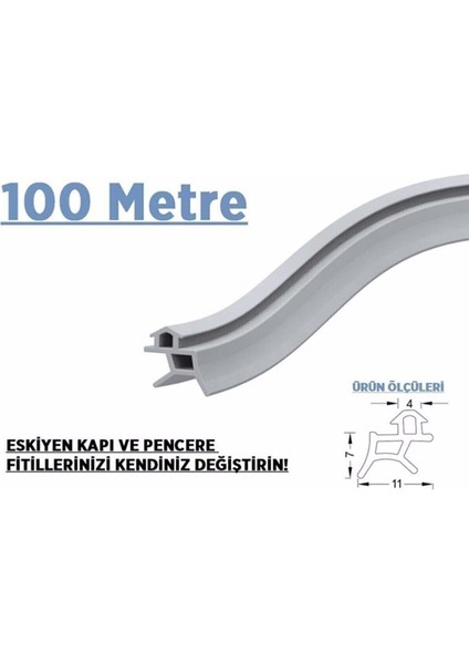 100 mt (Universal) Kapıfitili, Pencere Fitili, Pimapen Fitili Pvc Contasıözel