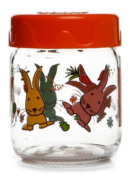 Sevimli 200 ml 2’li Kavanoz Turuncu-Yeşil