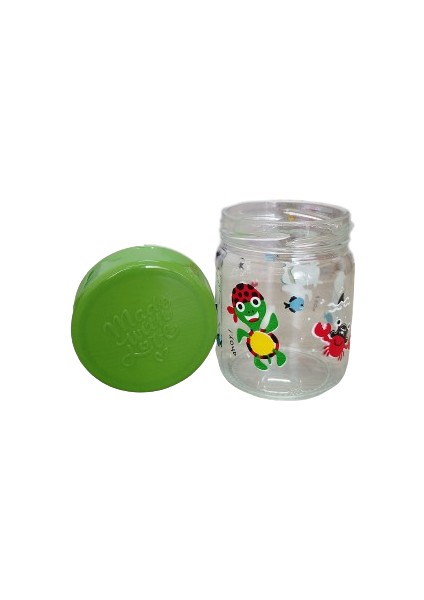 Sevimli 200 ml 2’li Kavanoz Kırmızı-Yeşil