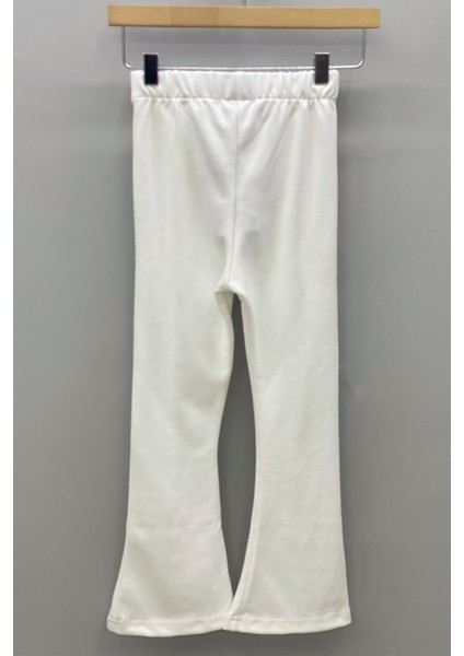 Mojo Kız Çocuk 1-14 Yaş İspanyol Paça Yırtmaçlı Tayt 3490 Beyaz fırsatları