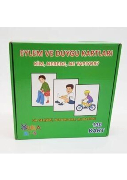 Eylem ve Duygu Kartları - Kim, Nerede, Ne Yapıyor? (3-6 Yaş) Yukakids