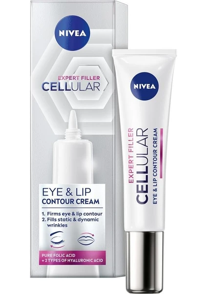 Nıvea Cellular Expert Filler Sıkılaştırıcı  Göz Kremi 15 Ml,hyaluronik Asit ve Folik Asit