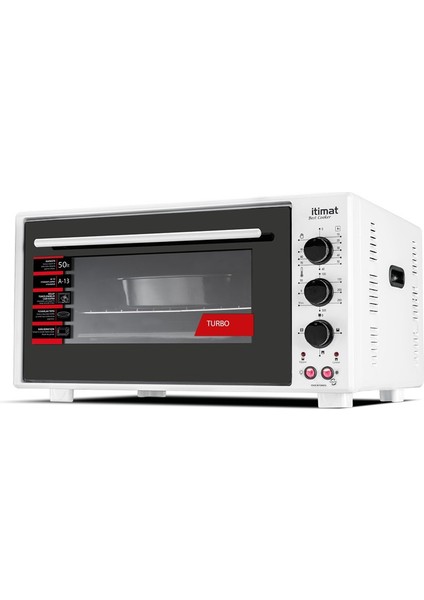 Itimat Mini Fırın Köşeli 50LT 8020 Beyaz