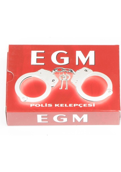 Egm Metal Zincirli Polis Kelepçesi Krom