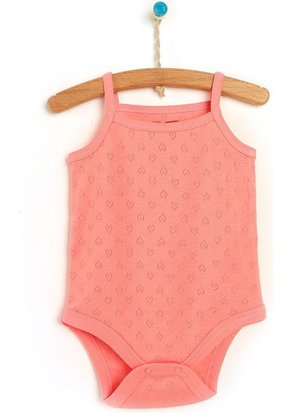 HelloBaby Jakarlı Ip Askılı Body Kız Bebek