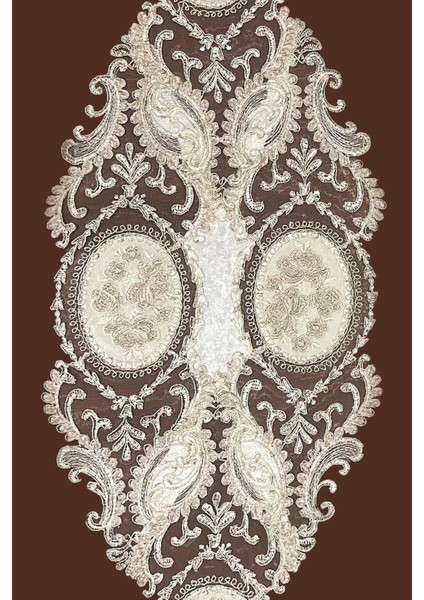 Viceroy Fransız Dantelli Tek Runner 150X40 cm Masa Örtüsü