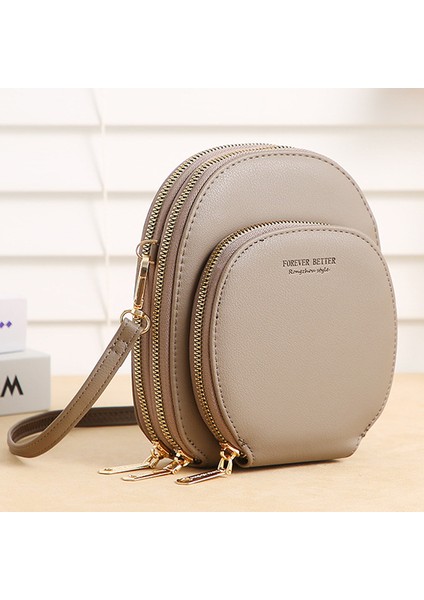 Beautifyy Kadın Omuz Çantası Küçük Crossbody Çanta Pu Kadın Büyük Kapasiteli Cep Telefon Çantası Bayanlar Çanta Hediyesi (Yurt Dışından)