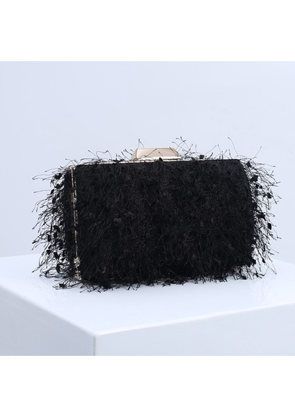 Püskül Cüzdan Retro Püskül Çanta Kadın Trend Zarif Omuz Messenger Çanta (Yurt Dışından)