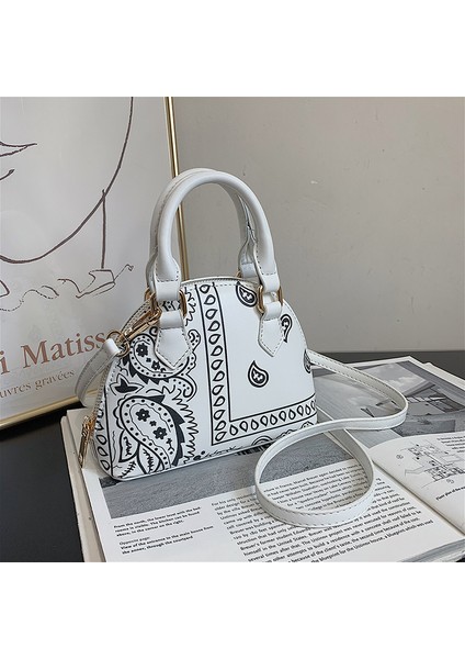 Moda Paisley Omuz Çantası Kadınlar Vintage Tasarım Bayanlar Üst Sap Çanta (Yurt Dışından)