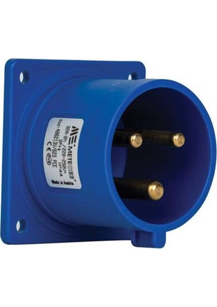 406213V 3X32A IP44 Makine Fişi -Düz-Vidalı Bağlantı 220 V