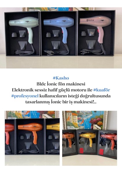 Expressive Different Style - Ionıc - Bldc Motor - Fön Makinası - Sedefli Mavi modelleri
