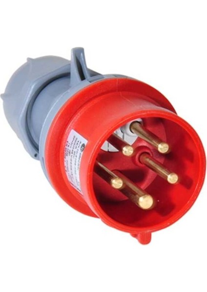 Tp Electric 3107-350-1600 5X32A IP44 Faz Dönüştürücü Düz Fiş